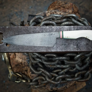Damascus Chef's Knife with 12 Layer Handle